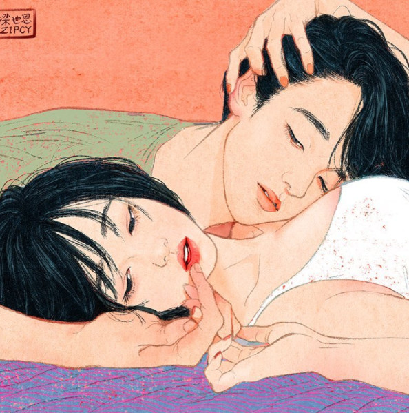 羞～人妻笔下的微情色漫画 裸体交缠也好唯美