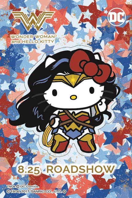超強女力電影周邊宣傳 神力女超人 × Hello Kitty