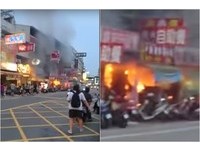 快訊／老闆「開著火源」換瓦斯！氣體狂洩…大里黑輪店爆燃