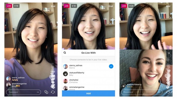 朋友们来相揪啦！Instagram测试双人同时直播功能