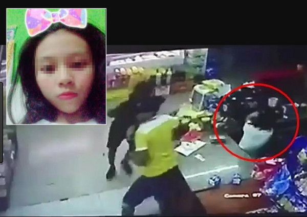 ▲18歲華裔女店員潘紫瑩(左上)，在搶案中下 遭歹徒開槍射殺。(圖／翻攝自網路）