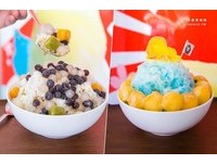 台南森林妖怪冰店　超萌藍色「飛碟冰」吃得到小玉西瓜球