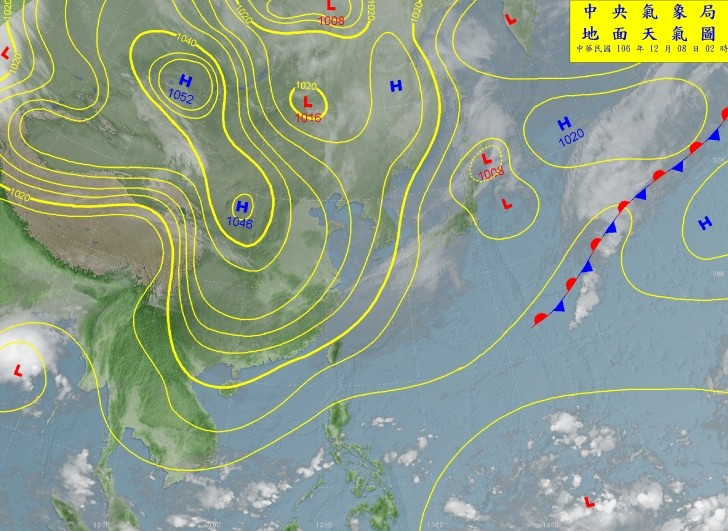 天气图.(图/气象局)