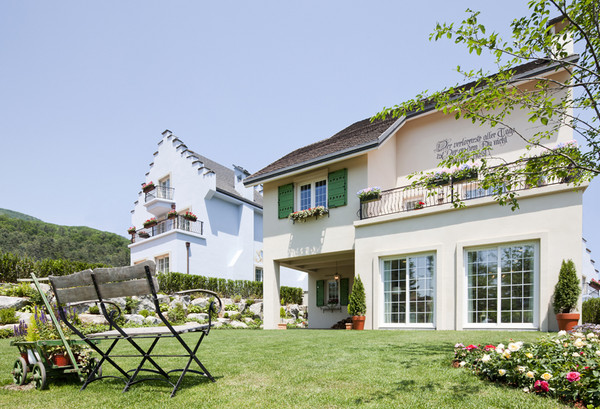 ▼瑞士村的别墅设计概念以南欧建筑为蓝图.(图/翻摄自瑞士村官网)
