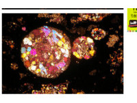 外表無奇內藏「萬花筒」！　45億年前隕石截面迷幻絢爛