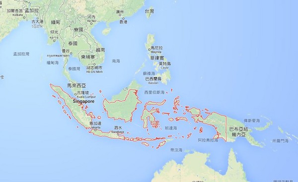 印尼地图(图/取自维基百科)