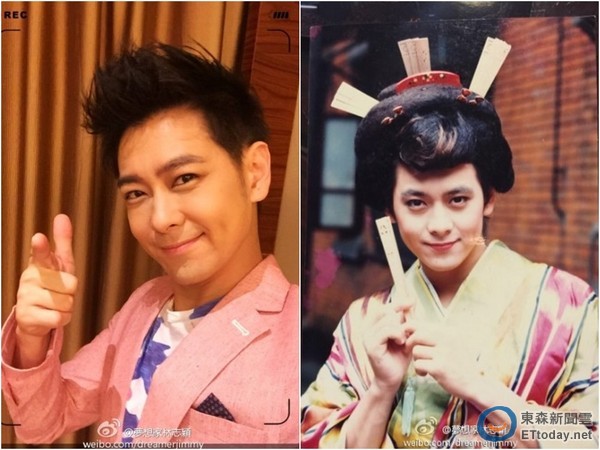 ▼林志颖曾自曝女装旧照.(图/翻摄林志颖微博)