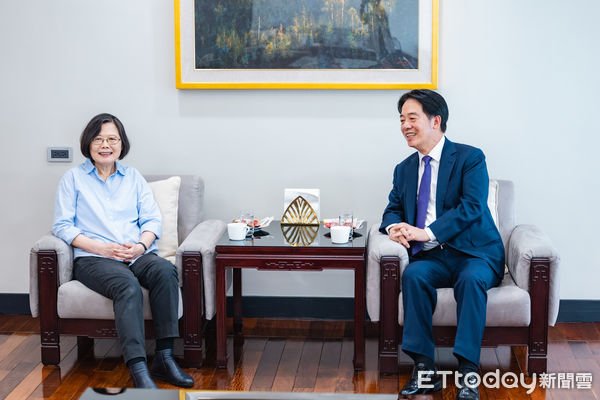 ▲總統賴清德與前總統蔡英文。(圖/總統府提供)