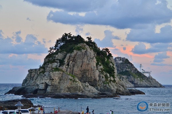 釜山秘密景点 五六岛「海上魔术」配夕阳超浪漫