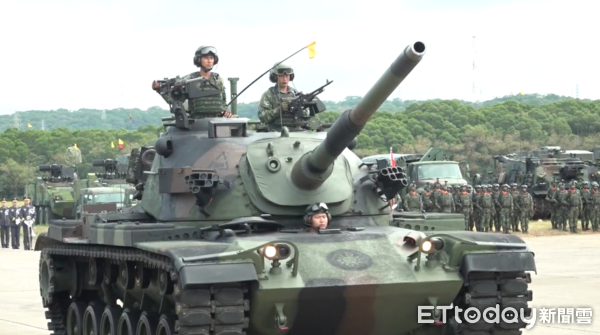 ▲▼「陸軍裝甲第五八四旅聯兵三營換裝M1A2T戰車成軍典禮」。(圖/記者許靖騏攝)