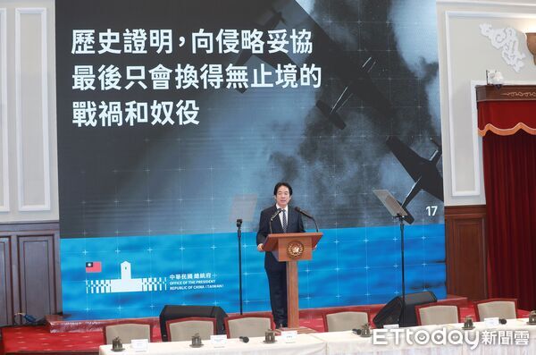 ▲▼總統召開「守護民主台灣國安行動方案」國安高層會議記者會-賴清德。(圖/記者周宸亘攝)