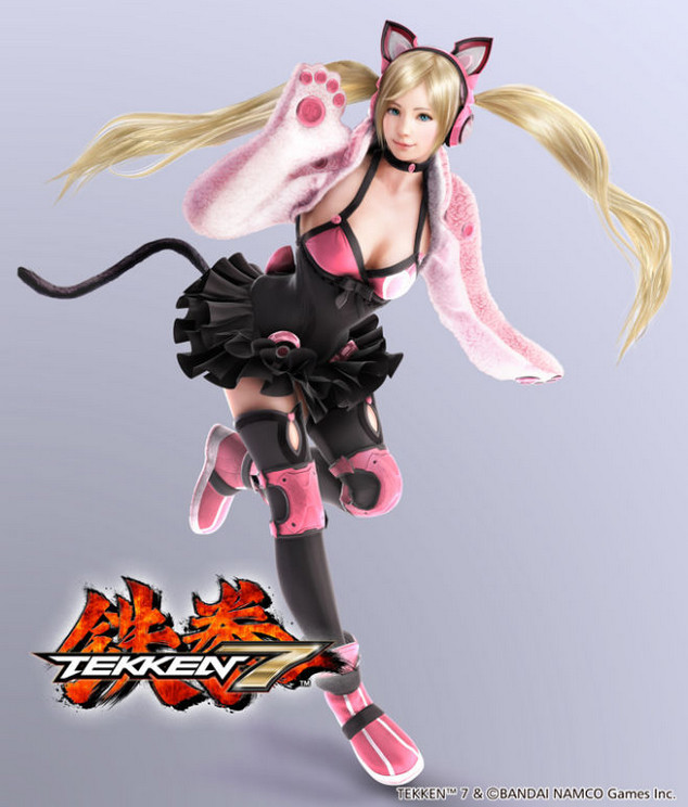 《铁拳7》先前公开的新角色「幸运蔻依(lucky chloe,因其猫娘造型