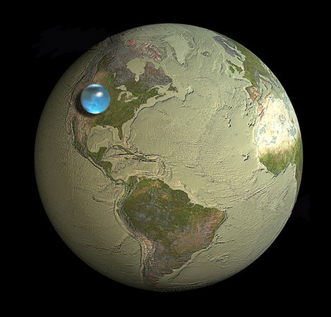 d86655 如果地球只有一滴水？　科學模擬圖將海洋凝成小水球《ETtoday 新聞雲》
