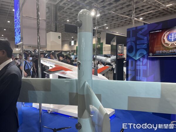 ▲▼中科院研發的勁蜂三型攻擊無人機。(圖/記者蘇靖宸攝)