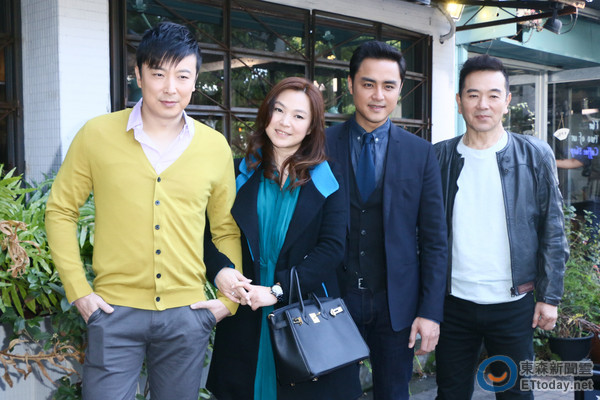 林炜(左起),张凤书,明道和张晨光,都是很久没在台湾电视剧露脸的
