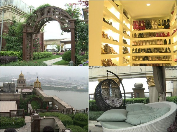 张庭和林瑞阳位於上海的豪宅曝光,豪华程度宛如皇宫,甚至有座能