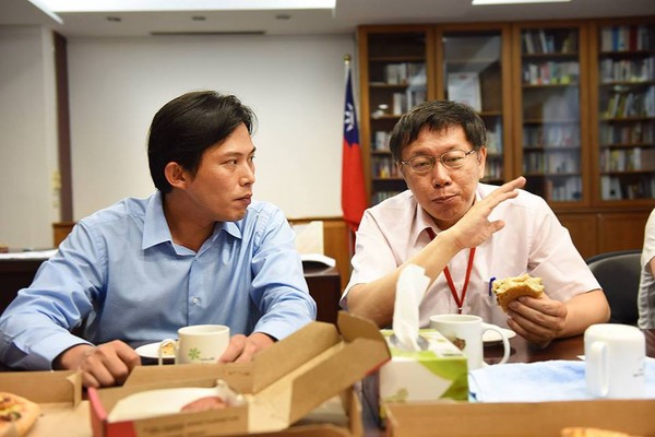 继社民党立委参选人拜访台北市长柯文哲后,同属第三势力的时代力量