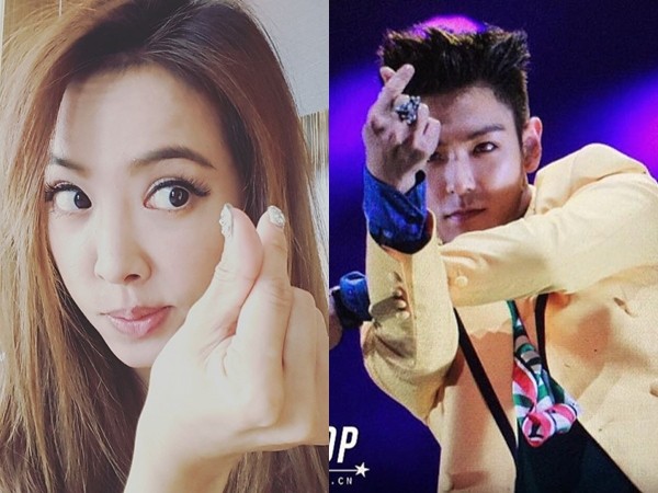 ▼蔡依林幽默模仿t.o.p比爱心手势.(图/翻摄自蔡依林,t.o.p脸书)