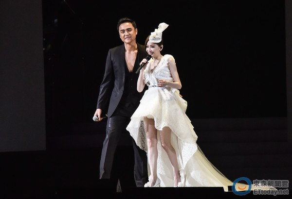 明道和王心凌合演《天国的嫁衣(图/记者李毓康摄)