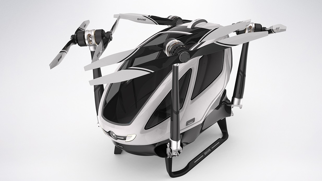 全球首款载人无人机「亿航184」 一键「起飞」自动驾驶