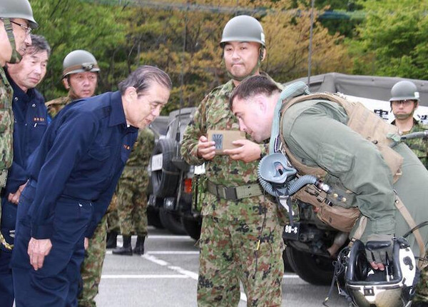 國際中心/綜合報導 日本熊本大地震救災目前仍持續進行之中,災情慘重