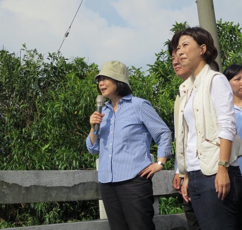 治水减轻灾害程度!蔡英文视察台南排水工程 力