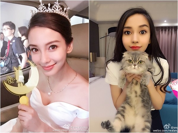 大陸女星angelababy(baby,楊穎)外型甜美可愛,日前在與黃曉明結婚一