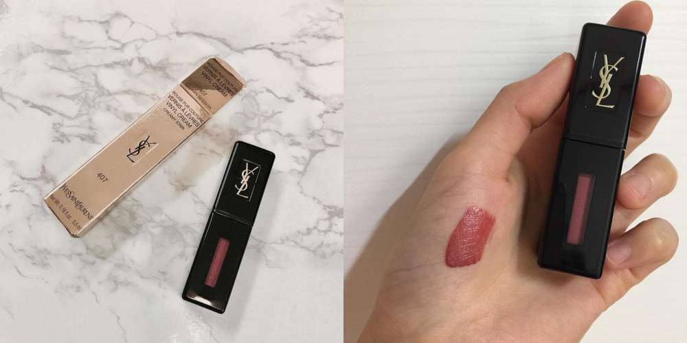 狂缺货的ysl #407乾燥玫瑰色唇釉 150支1小时卖光!