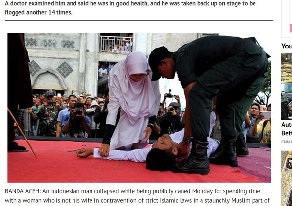 马来西亚两种鞭刑图片