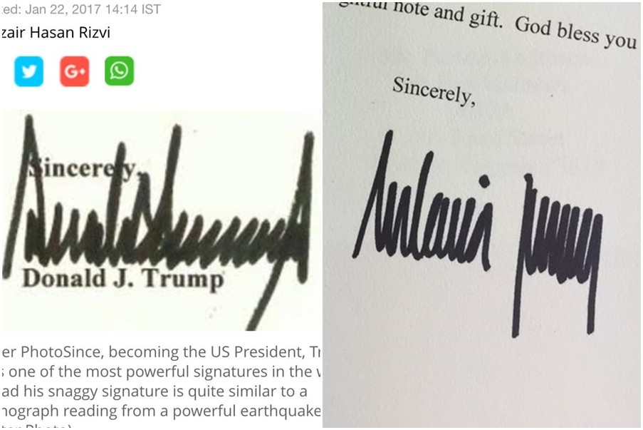 梅兰妮亚亲笔签名大公开 专家用笔迹分析川普夫妇个性