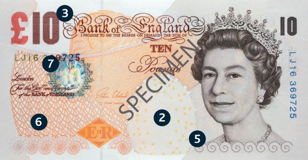 ▼英国将在9月发行10元新英镑( 10)