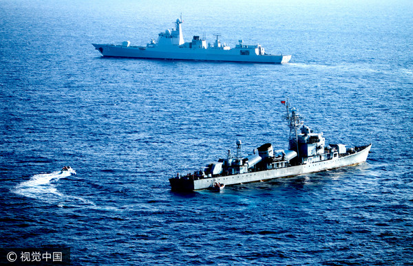 ▲▼中國人民解放軍海軍052D型飛彈驅逐艦。（圖／CFP）
