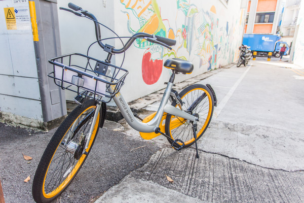 ▲oBike,共享自行車,無站樁共享單車。（圖／記者林世文攝）