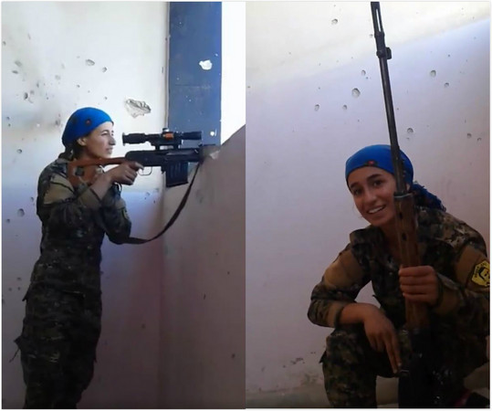库尔德女狙击手被杀图片