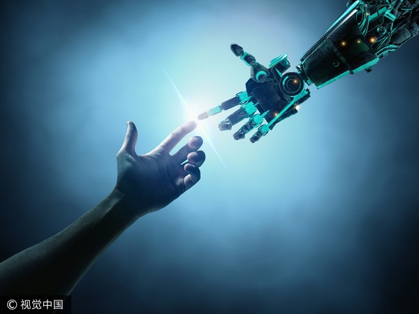 ▲機器人接觸，機器人與人類（圖／視覺中國CFP）