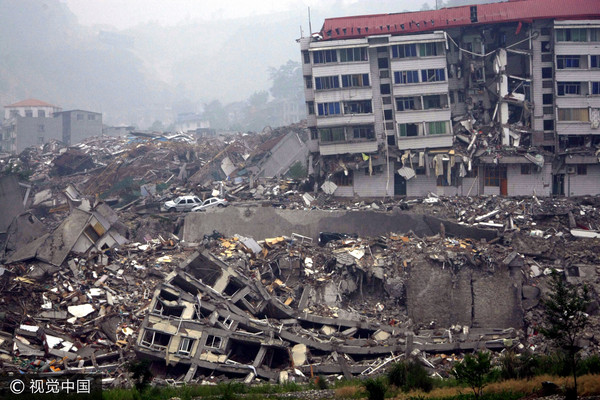 ▼2008年,四川省汶川大地震.(圖/cfp)