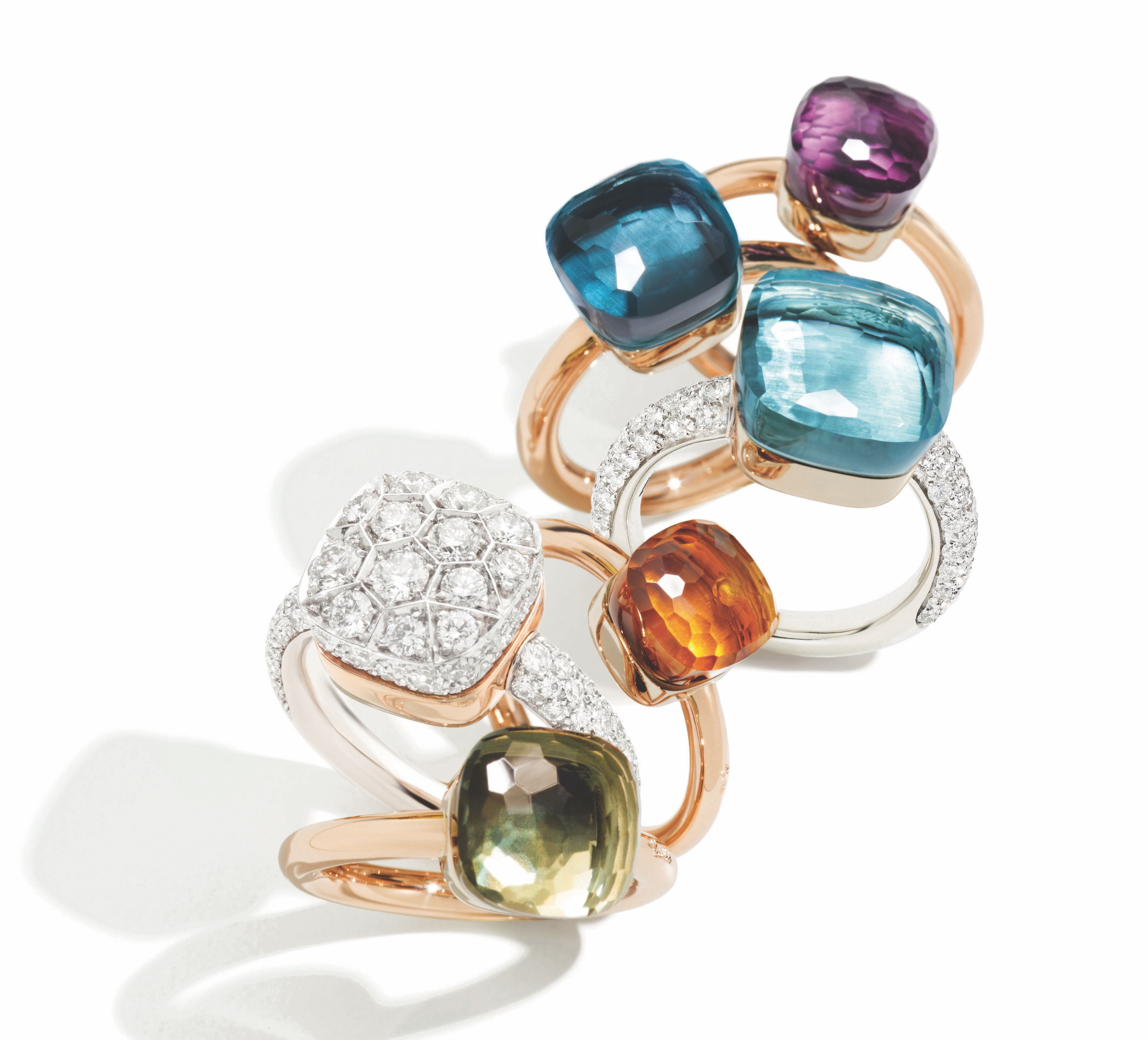 pomellato戒指好适合戴一堆 降价了太值得下手