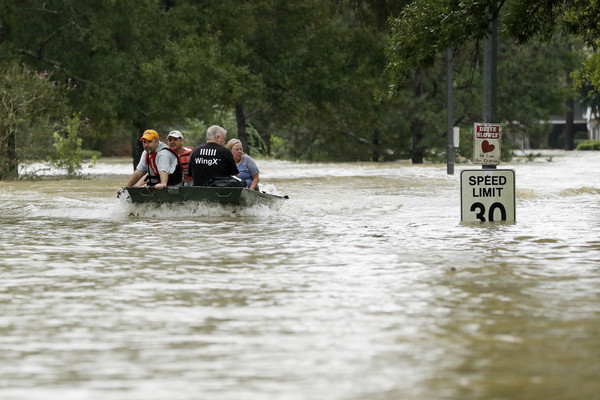 ▲▼德州受颶風影響，到處淹水。（圖／美聯社）