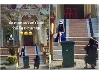 佛寺別亂拍！中國旅客見廟合照　泰國網友笑噴：那是燒屍房啦