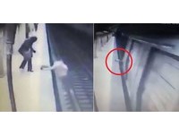 遭推下月台！25歲女奮力爬起...竟又被踹落　下一秒被火車輾斃