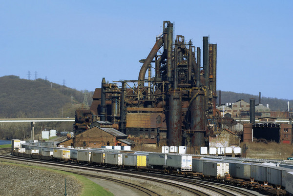 ▲▼賓夕法尼亞州的工業區景觀，鐵鏽地帶。（圖／翻攝自維基百科）