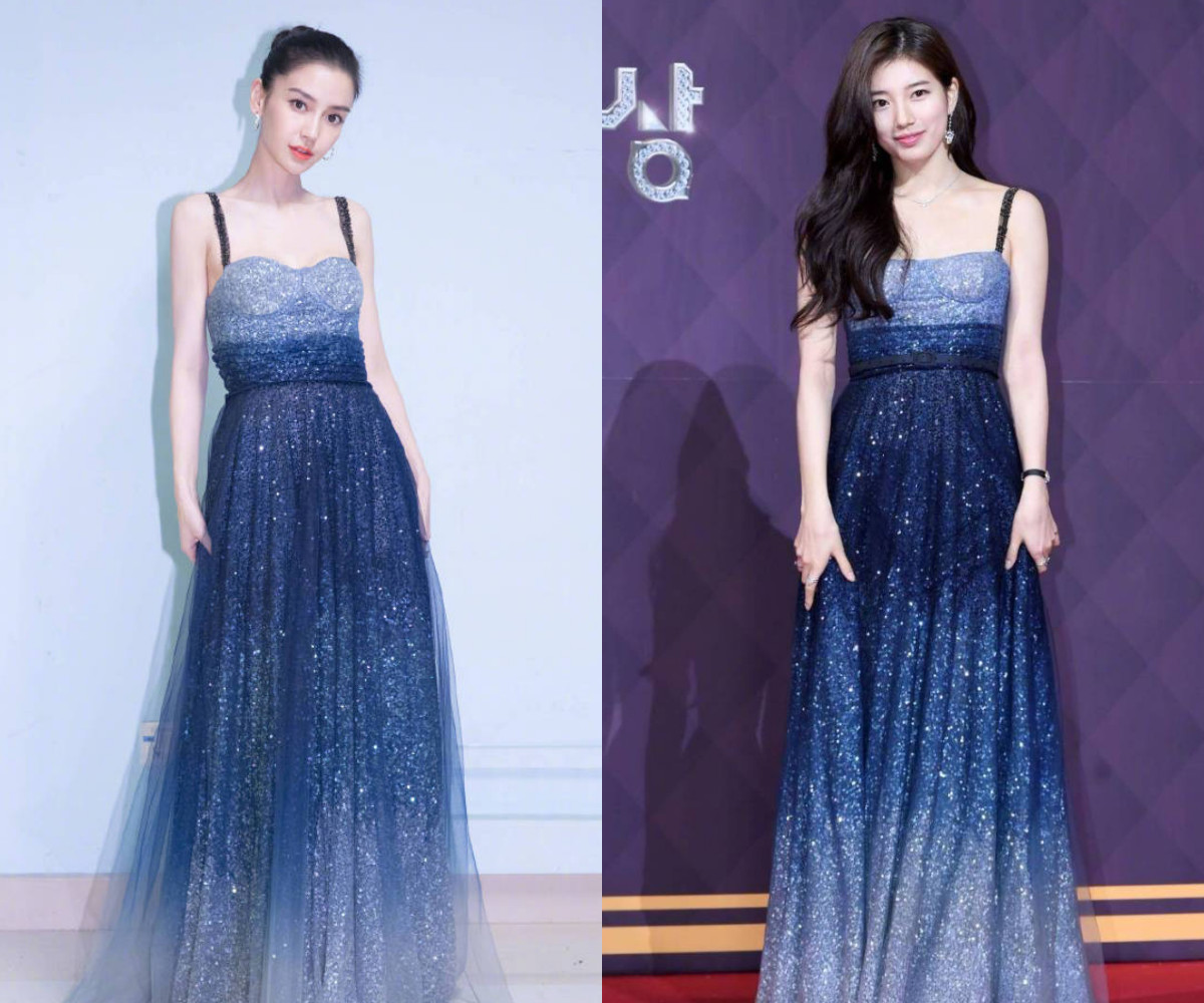 angelababy dior dress