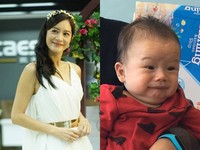Janet兒子被阿嬤抱咬唇快哭 放大一看…抓到命根子啦!