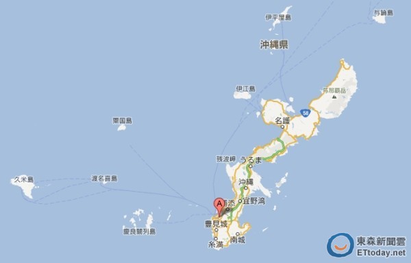 冲绳的地理位置图片