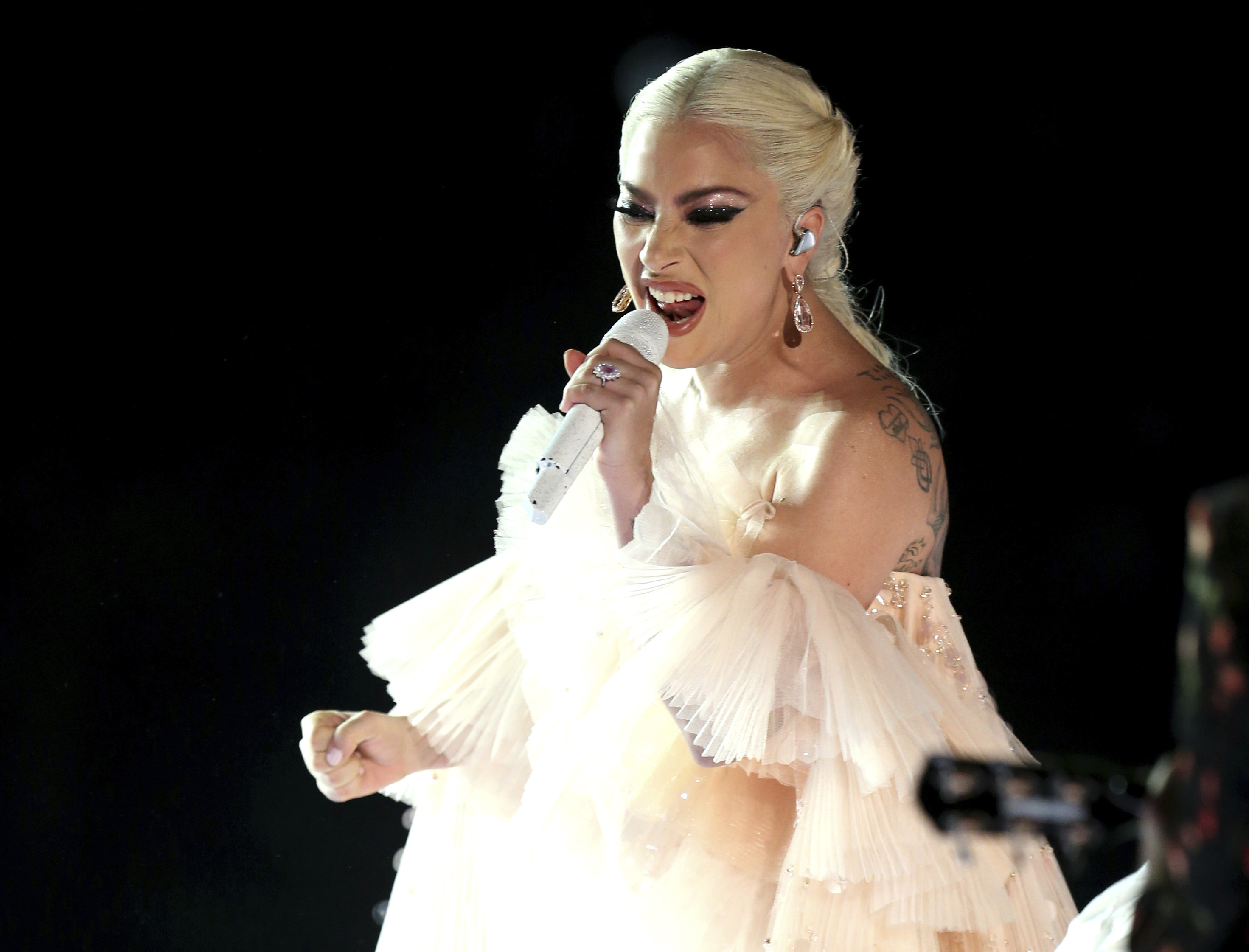 ▲女神卡卡 Lady Gaga在第60屆葛萊美獎。（圖／達志影像／美聯社）