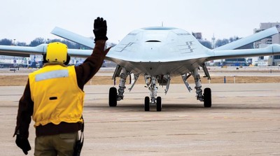 美首架艦載無人加油機「MQ-25」今年首飛　助航母攻擊範圍擴增一倍