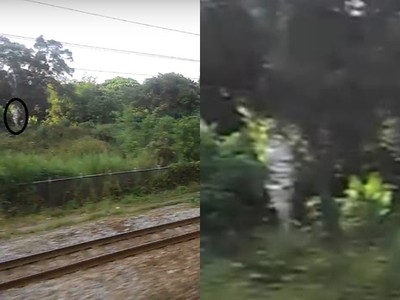 搭火車隨意拍！窗外見「黑眼眶鬼影」嚇傻　網驚：祂張嘴頭往右轉