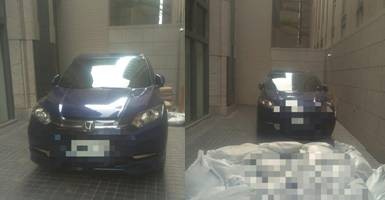 外來車亂停擋住出入口　住戶怒擺「沙包陣」：這就是下場