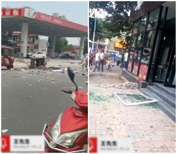 河南加油站爆炸5傷　目擊者：手機付款釀禍