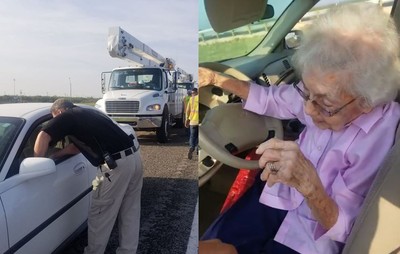 時速120公里！94歲逆向老婦「腿抖」一直開　送貨員飆髒話救援